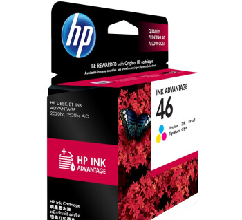 北京晟泰贸易有限公司商城-惠普(HP) CZ638AA 46彩色墨盒 （适用HP DeskJet 2020hc/2520hc/2529/2029/4729）