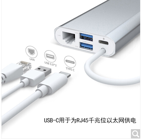 北京晟泰贸易有限公司商城-飞利浦(PHILIPS)USB-C扩展坞TYPE-C转HDMI/VGA/PD/TF/SD读卡器 苹果MacBook华为Mate10Pro拓展集线器SWR1608F