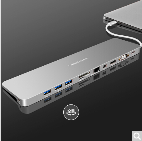 北京晟泰贸易有限公司商城-科睿讯CABLE CREATION Type-C转接头 USB-C转HDMI/VGA/MiniDP转换器 苹果电脑网线口扩展坞 HUB集线器拓展坞CD0396