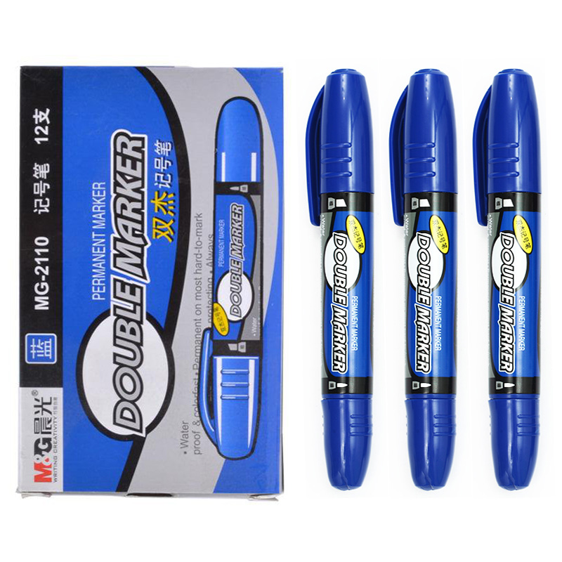 北京晟泰贸易有限公司商城-晨光（M&G） MG2110 粗杆双头多用物流记号笔 蓝