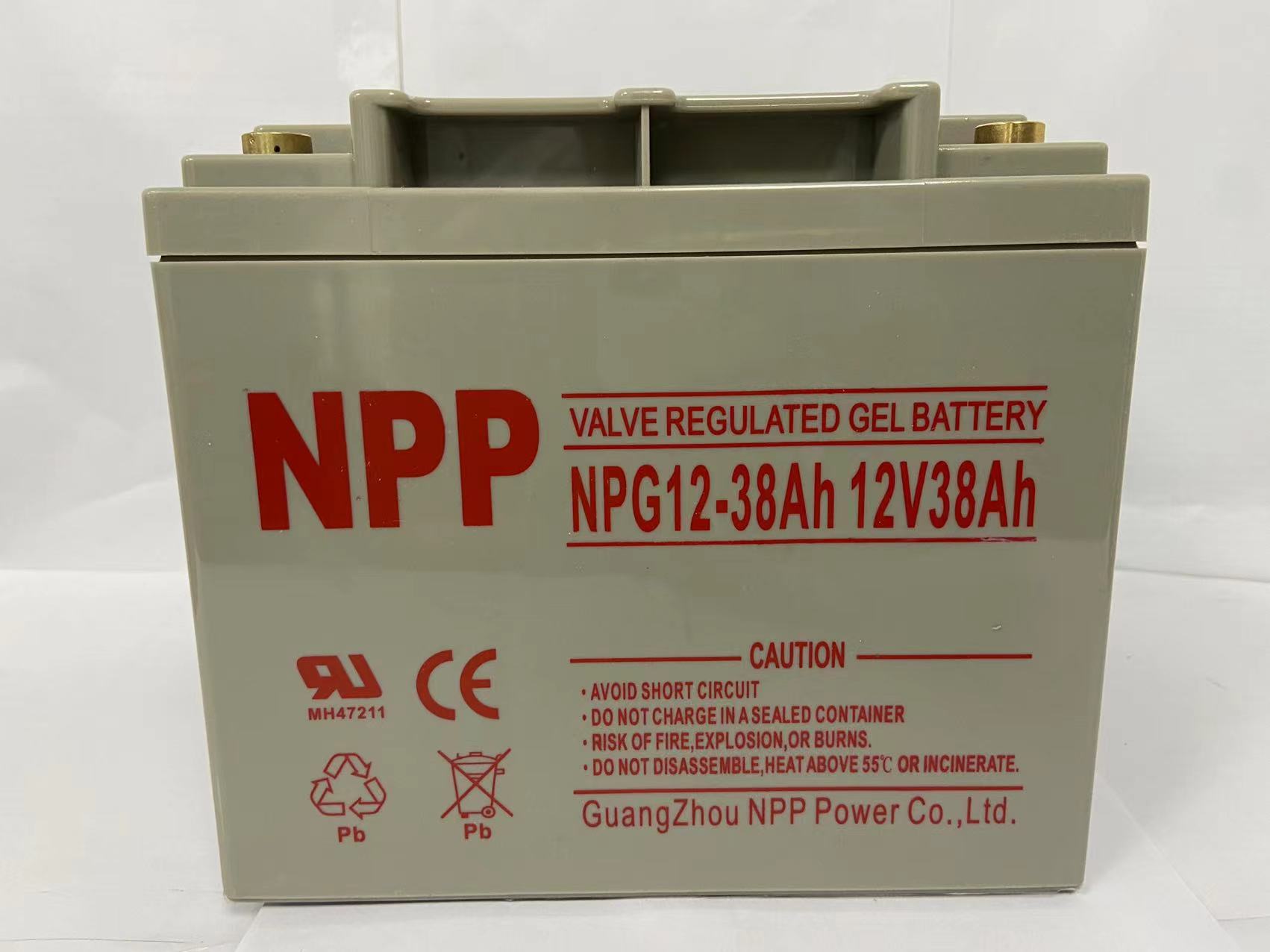 北京晟泰贸易有限公司商城-NPP蓄电池 NPG12-38Ah